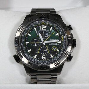 Citizen Men's Navihawk Chronograph Date Eco-Drive Gray Watch